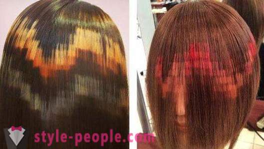 A coloração do cabelo Pixel: foto, técnica de execução