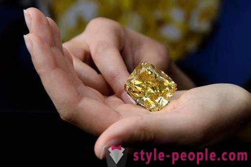 Diamante amarelo: fatos propriedades, origem, extração e interessantes