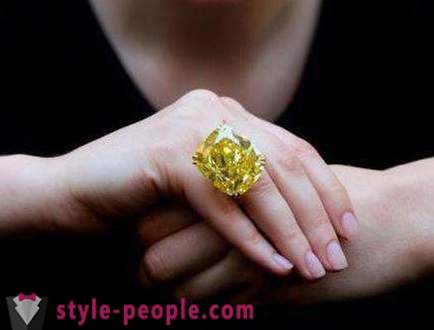 Diamante amarelo: fatos propriedades, origem, extração e interessantes