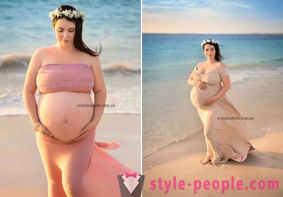 Fotos de uma mulher que está grávida pyaternyashkami