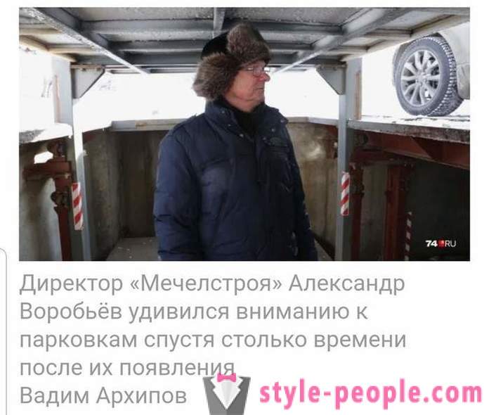 Rede perturbado vídeo a partir de Chelyabinsk com estacionamento subterrâneo
