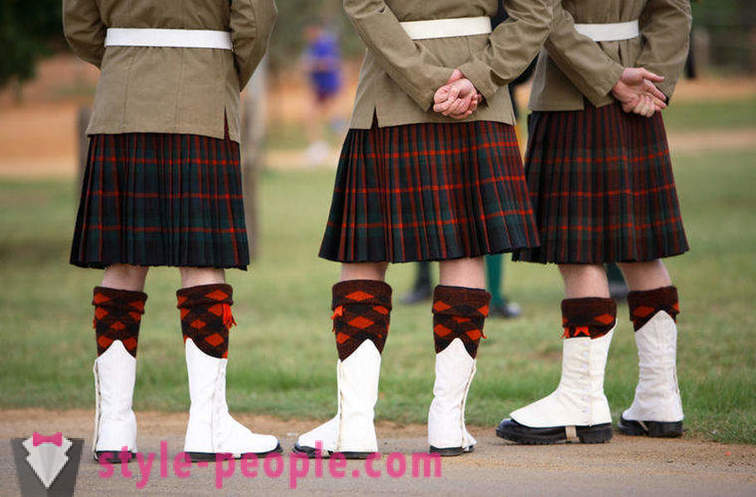 Onde eu fui o costume dos escoceses usar saias?
