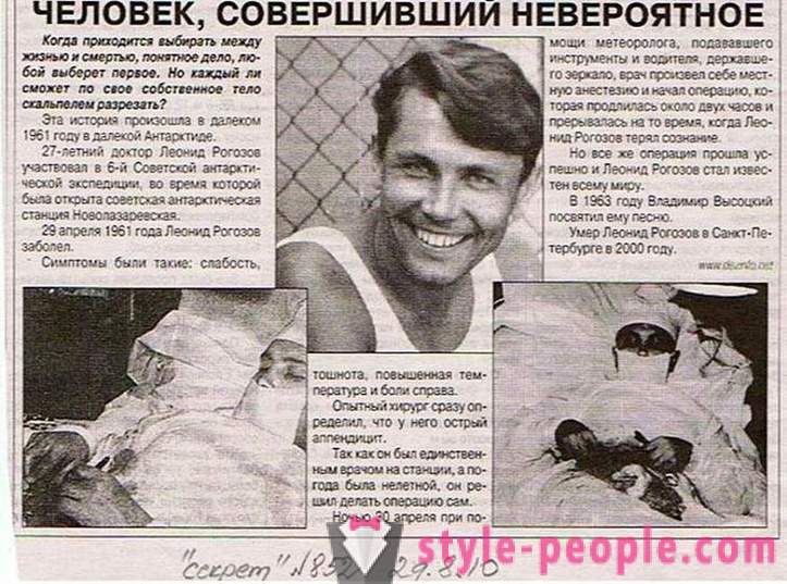 Cirurgião russo que operou a si mesmo