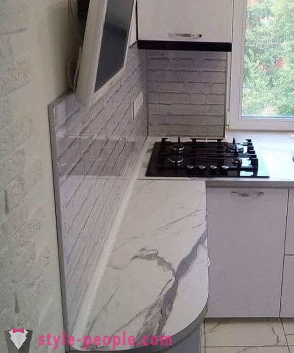 Projeto da cozinha 5 m² ergonômico em 