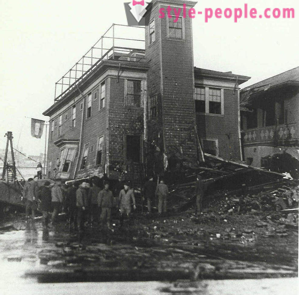 Imagens históricas da inundação de açúcar em Boston