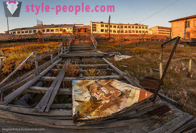 Abandonado vila Chukchi Valkumey