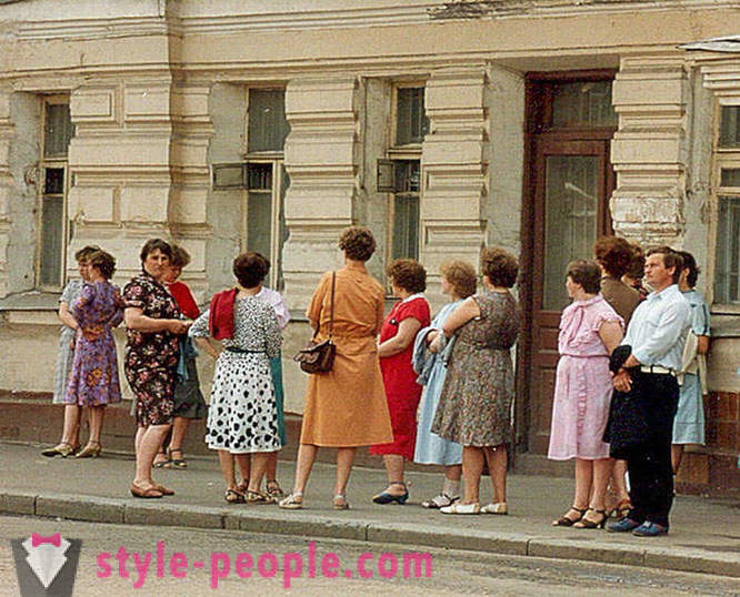 Caminhe em Moscou em 1989