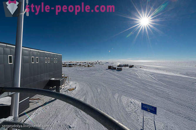 Estação Antártica no Pólo Sul