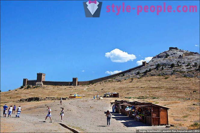 A fortaleza genovesa em Sudak