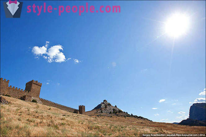 A fortaleza genovesa em Sudak