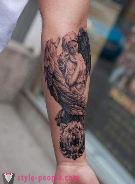Valor anjo tatuagem