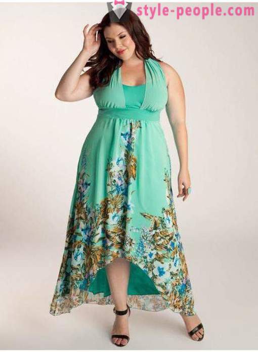 Modelos vestidos de verão e vestidos para as mulheres obesas com mais de 40 (foto). Modelos e padrões de vestidos longos de verão