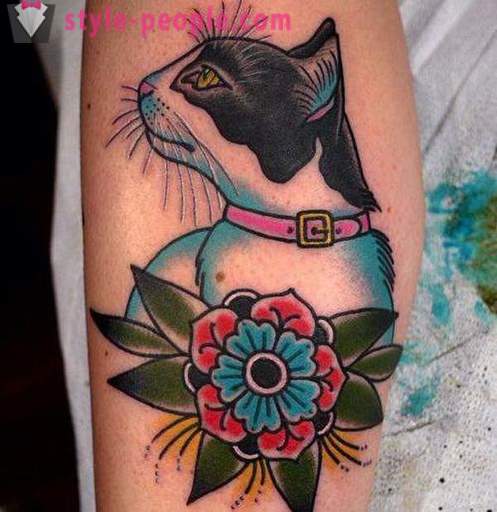 A tatuagem na perna do gato: uma foto, um valor