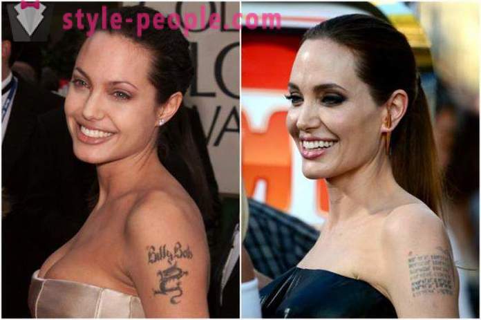 Estrela tatuagens: Angelina Jolie