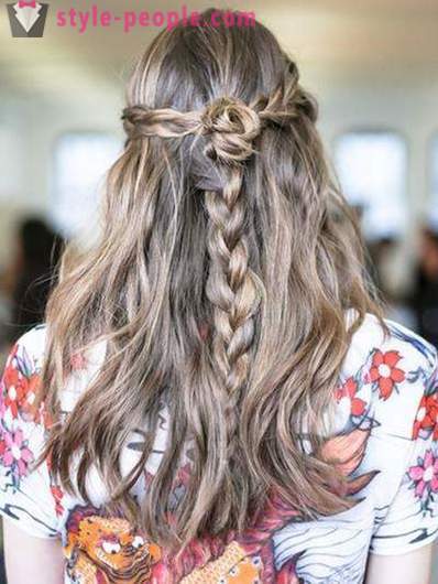 Penteados rápidos para cabelos longos com suas próprias mãos (foto)