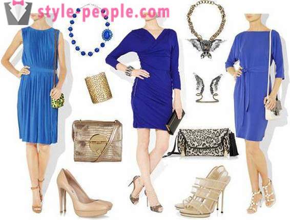 Vestido azul: o que vestir. Recomendações e idéias
