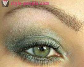 Olhos cinza-verde, um terno de make-up?