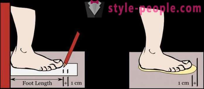 Como determinar o tamanho de um pé em cm