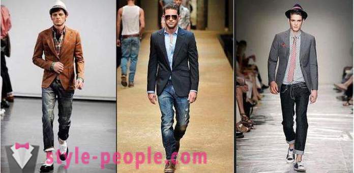 Homens jaqueta sob jeans - as regras de selecção e combinação